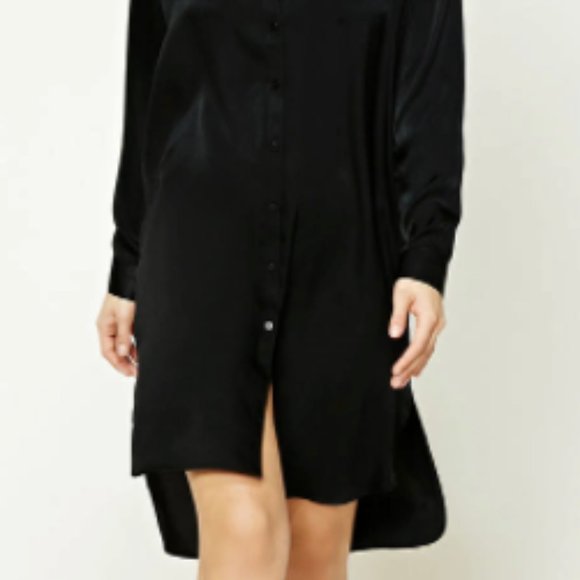 Forever 21 Contemporary Floral Shirt Dress - Picture 3 of 8